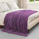 Koce narzutowe 6 pcs Fioletowy 200 x 150 cm Polar