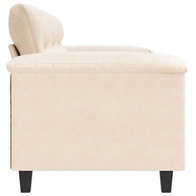 3-osobowa sofa, beżowy, 180 cm, tapicerowana mikrofibrą
