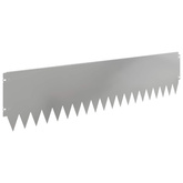 Krawężnik do trawnika 10 szt. 103 x 25 cm Stal srebrny