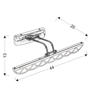 Kinkiet łazienkowy chrom nad lustro LED 6W 4000K Move Candellux 21-72856