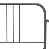Sofa z wysuwaną ramą łóżka, szara, metalowa, 90x200 cm wariant 4