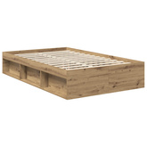 Ramka łóżka Dąb rzemieślniczy 120 x 190 cm Lite drewno sosnowe