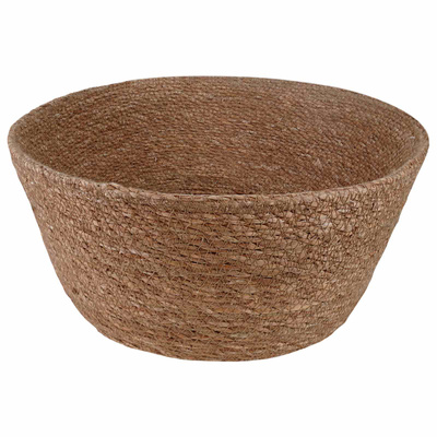Doniczka z uchwytami naturalny ? 32 x 32 cm 100% Trawa morska