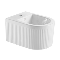 BIDET WISZĄCY GLAMOUR RYFLOWANY, BIAŁY