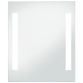 vidaXL Ścienne lustro łazienkowe z LED, 50 x 60 cm