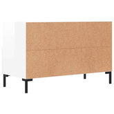 vidaXL Szafka pod TV, biała, wysoki połysk, 80x36x50 cm model standard