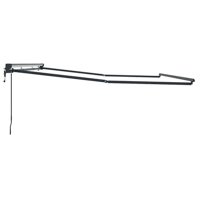 Rama markizy Z regulacją Antracyt 4 × 3 m Stal