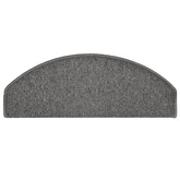 Maty na schody 15 szt. 65x24x4 cm Ciemnoszare Półokrągłe Duże