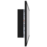 vidaXL Lustro łazienkowe z LED, czarne, 80x8,5x37 cm, akryl