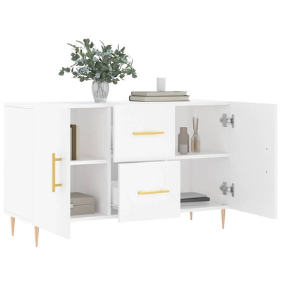 vidaXL Komoda, biała, 100x36x60 cm, materiał drewnopochodny model standard