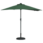 Parasolka ogrodowa Zielony 294 x 150 x 223 cm Poliester i Stal