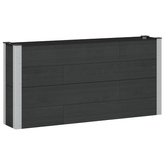 Podniesiona rabata ogrodowa Czarny 150 x 30 x 72 cm