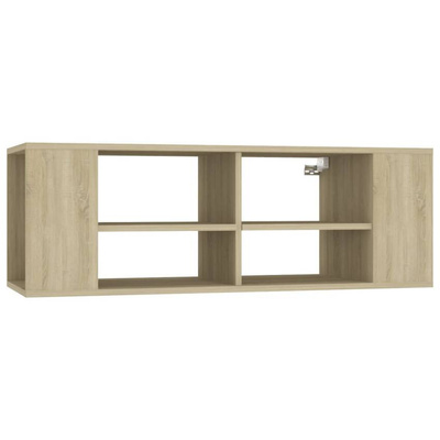 vidaXL Wisząca szafka pod TV, dąb sonoma, 102x35x35 cm