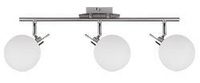 Lampa sufitowa Ghost listwa ze szklanymi kloszami 3-punktowa do salonu