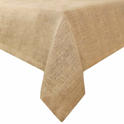 Obrus jutowy naturalny 140 x 140 cm 100% Juta Tossa