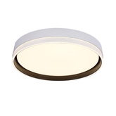 Florida lampa sufitowa plafon biały+czarny 24w led 39 cm klosz biały