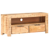 vidaXL Szafka pod TV, 90x30x40 cm, lite, surowe drewno mango