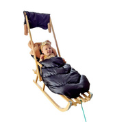 Love gifts Sanki ze śpiworkiem+ Mufki/Brąz