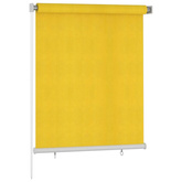 vidaXL Roleta zewnętrzna, 120x140 cm, żółta, HDPE