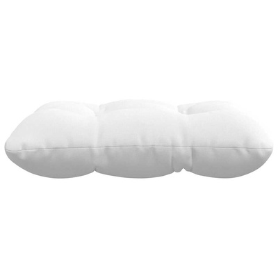 Poduszki na siedziska 4 pcs Biały 40 x 40 x 12 cm tkanina