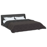 Zimowa Kołdra Antracyt 200 x 200 cm Mikrofibra i Fleece Teddy