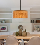 Ecoline lampa wisząca 1x60w e27 abażur beżowy