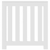 Osłona na grzejnik, biała, 78x20x82 cm, materiał drewnopochodny