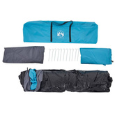 vidaXL Namiot rodzinny, 10-os., niebieski, szybko rozkładany