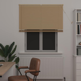 Żaluzja wenecka Jasnobrązowy ze wzorem 150 x 110 cm 25 mm PVC