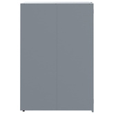 Obudowa na 3 kosze na śmieci, szara, 207x79x117 cm, stal