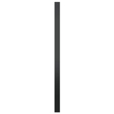 vidaXL Lustro ścienne, czarne, 60 cm