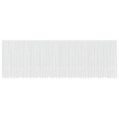 Firanka Koronkowa z zasłonami Biały 200 x 1200 cm Poliester