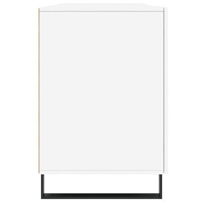 vidaXL Biurko białe z połyskiem, 140x50x75 cm, materiał drewnopochodny