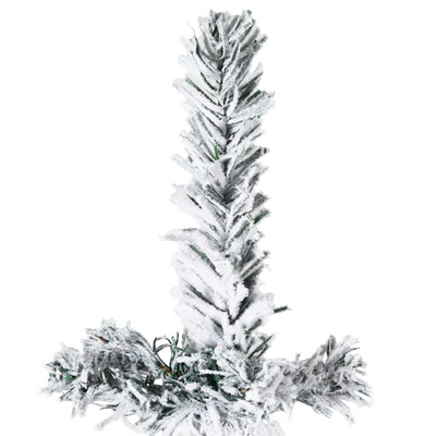 Smukła choinka połówka, sztuczna, ośnieżona, 180 cm