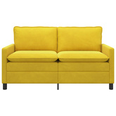 Sofa żółty 156 x 81 x 87,5 cm Welur