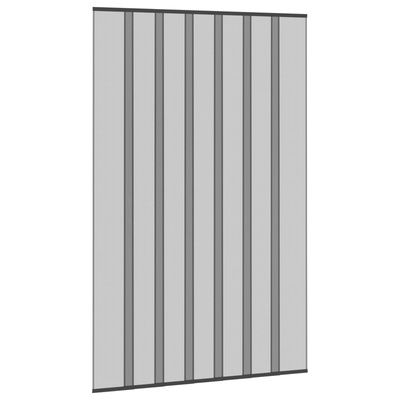 Moskitiera drzwiowa z zasłoną siatkową Czarny 160 x 240 cm