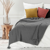 Koc Pled grafitowy 130x170