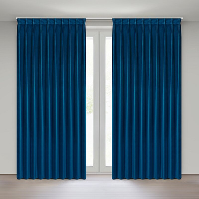 Zasłona Melanie granatowa 125x270