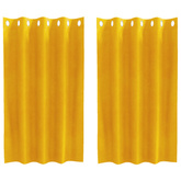 Zasłony zaciemniające 2 pcs Musztardowy Żółty 140 x 140 cm