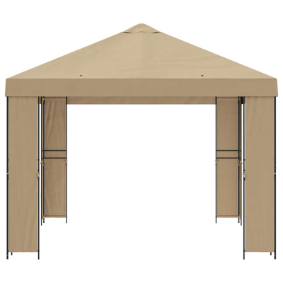 Altana 4 × 3 m Beżowy Poliester i Stal 190 gsm