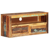 vidaXL Szafka pod TV, 88x30x40 cm, lite drewno z odzysku