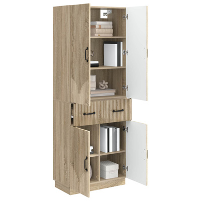 Zestaw szafek 2 szt. dąb Sonoma Drewno inżynieryjne