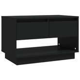 vidaXL Szafka pod TV, czarna, 70x41x44 cm, materiał drewnopochodny