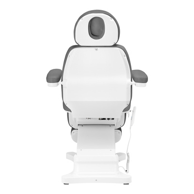 Elektryczny fotel kosmetyczny SILLON CLASSIC 4 silniki z kołyską szary 148291