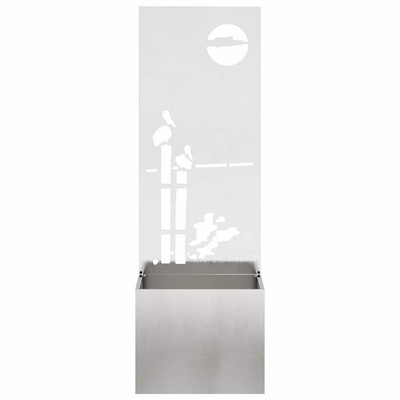 Ekran zapewniający prywatność w ogrodzie Srebrny 50 x 150 cm