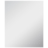 vidaXL Ścienne lustro łazienkowe z LED, 50 x 60 cm