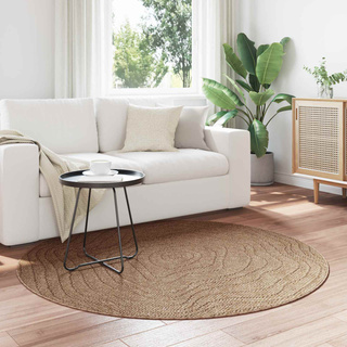 Dywany pokojowe Moiré Okrągły AGIRA Naturalny ? 120 CM