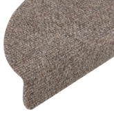 Maty na schody samoprzylepne 15 szt. 56x17x3 cm beżowe półokrągłe