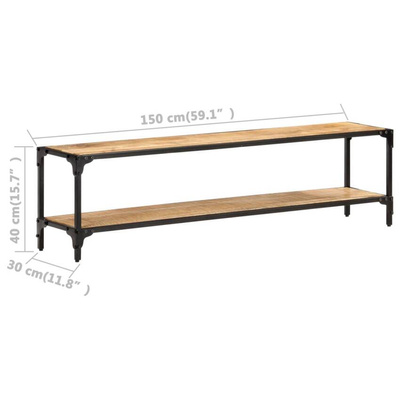 vidaXL Szafka pod TV, 150x30x40 cm, lite drewno mango