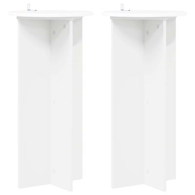 Stojak na rośliny 2 pcs Biały ?40 x 80 cm Drewno inżynieryjne